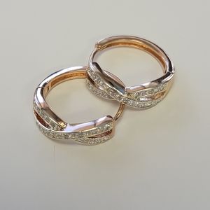 18k gold plated hoops